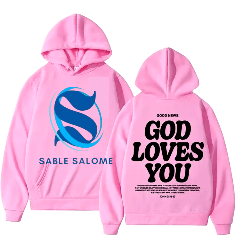 Salome hoodie celebrating God's love